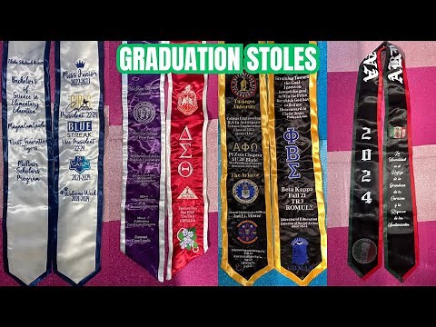Lets Make Custom Graduation Stoles | Zi's Crafts & Tutorials