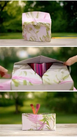 Elegant Pop-Up Paper Gift Box – A Handmade Surprise with Style! #diy #handmade