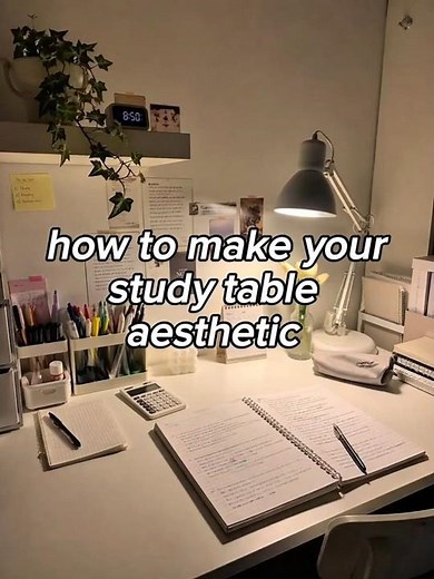 How to Make Your Study Table Aesthetic ✨📚 | Study Desk Makeover #StudyTable #AestheticStudy
