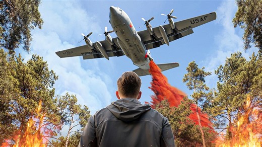 How the Air Force Fights Wildfires With C-130s
