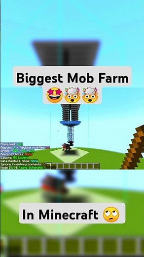 "How I Built Minecraft’s Largest Mob Farm in 2025!" #minecraft #mods #litematica