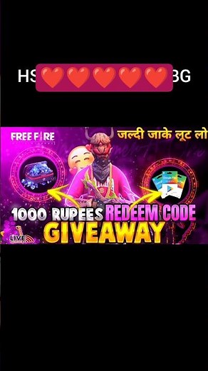 ff redeem code today | today free redeem code free fire 🔥🥵💯 #freeredeemcode #freefireshorts #ff