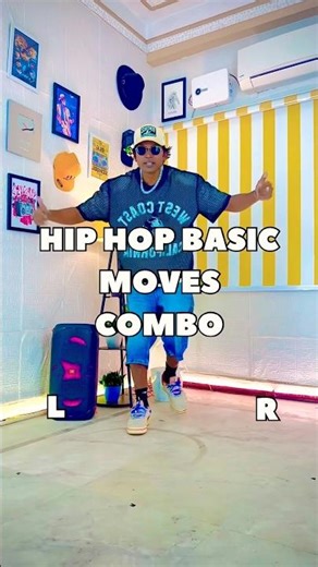 Hip Hop basic Moves combo for beginners #jddancetutorial #hiphopdance #oldschoolhiphop #basicdance