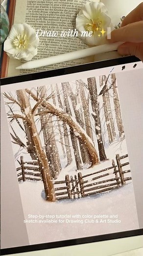 My new step-by-step tutorial is now available for free for all members ✨ #procreate #watercolor