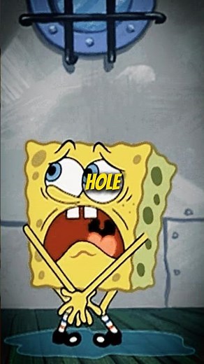 How many holes does SpongeBob have?! #spongebobsquarepants #nickelodeon #nicktoons #cartoons