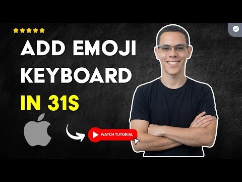How to ADD the EMOJI KEYBOARD on the iPHONE in 31 S