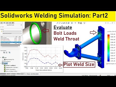 Solidworks Simulations I Edge Weld Connector Analysis of Hanger Assembly Part 2