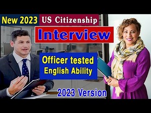 US Citizenship Interview 2023. Practice N400 Interview 2023 with Mrs. Maria Victoria Martinez.