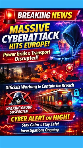 BREAKING Cyberattack Disrupts Power Grids and Public Transport Across Europe
