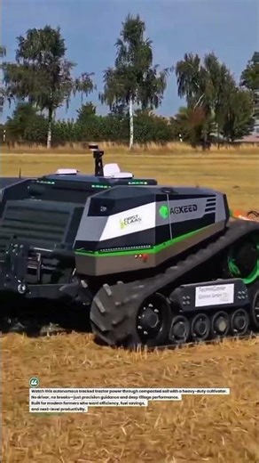 Autonomous Track Tractor Ripping Hard Soil 🚜🔥 #SmartFarming #AgTech #NoDriver