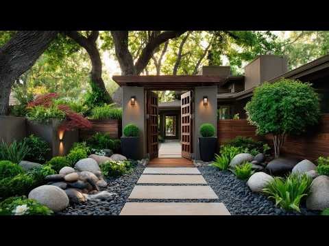 Small Garden, Big Impact | Rustic Japanese-Balinese Front Yard Makeover with Low-Maintenance Luxury