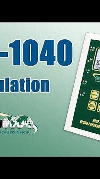 NIBP-1040 (Non-Invasive Blood Pressure Monitor): IBP Simulation