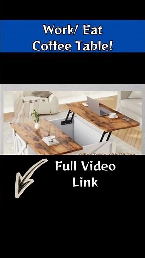 Coffee table on amazon to work and eat!
