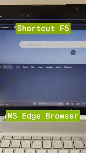 Press F5 to Instantly Refresh Microsoft Edge! ⚡ #shorts #edge #browser