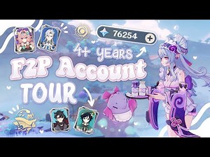 Full F2P Genshin Account Tour! Builds + Stats﹒೨୧ | Genshin Impact