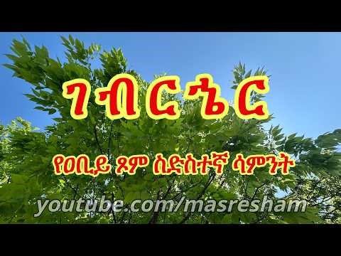 ገብርኄር የዐቢይ ጾም ስድስተኛ ሳምንት - Gebrher Abiy Tsom Sixth Week