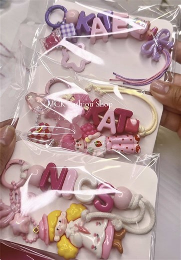 Customized Keychains and Bag Charms from MCK Fashion Shop