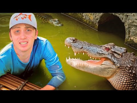 I Survived 24 Hours in an Alligator Infested Sewer!