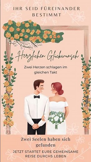 Alles gute zur Hochzeit 👰🤵💍 Besondere Glückwünsche zum Hochzeitstag