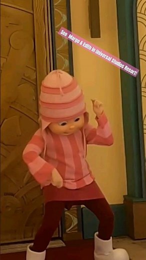 Margo gives a "High 5," & Edith plays theDrums#margo#edith#despicableme#universalstudios#florida