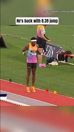 olympics silver 🥈 medalist in LONG JUMP is back in BEAST MODE | track and field #trending