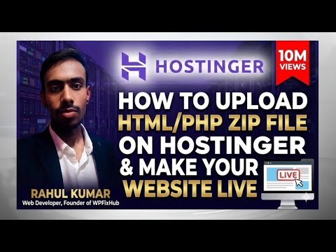 🚀How to Upload HTML/PHP ZIP File on Hostinger 🔥 Make Website Live in 5 Minutes #php #zip #html5 #how