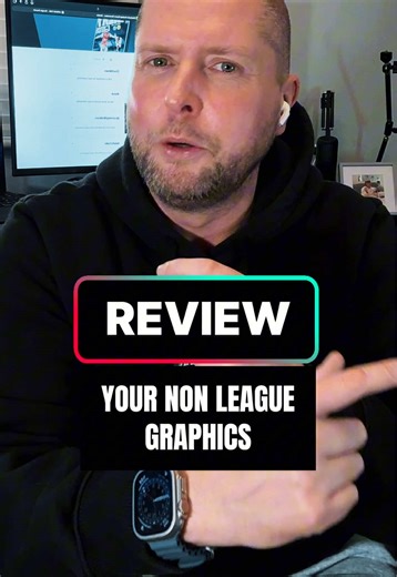 Want to improve your non league football graphic designs? Drop your graphic in the comments along with a few player photos and I will give a full video review on how you can improve your non league football graphic design ⚽️