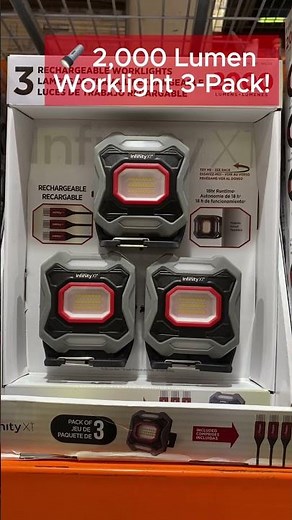 Infinity 2,000 Lumen Worklight 3-Pack!