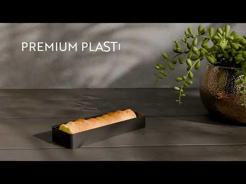 Best Black Plastic Mini Plates for Restaurants & Events | Modern Serveware for Appetizers & Catering