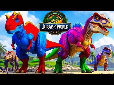 Spinosaurs, Indominus Rex, Triceratops Dinosaurs Speciec Single Egg 🦖 Jurassic Spiderman