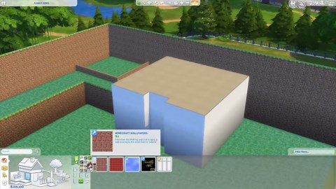 Speed Building a Minecraft House In The Sims 4