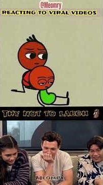 Tomholland Reacting to Viral videos part 84 #tomholland#funny#trytoluagh#reaction