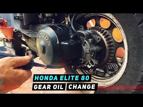 Honda Elite 80 Gear / Transmission / Final Drive Oil Change | Mitch's Scooter Stuff