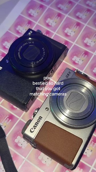 Best Friends Bonding Over Matching Canon Cameras