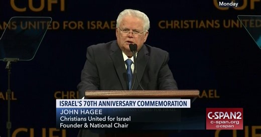 Israel's 70th Anniversary Commemoration, John Hagee