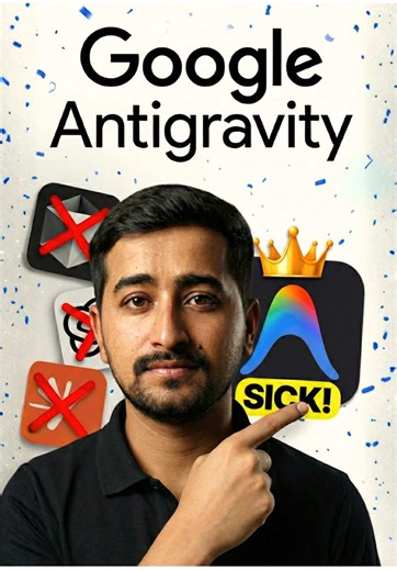 Stop grinding, start creating. Google Antigravity brings built-in agents and stacks so full-stack feels like writing a book. It’s coding made easy with zero gravity. 🤯🚀#google #antigravity #fullstack #codinglife #vibecoding