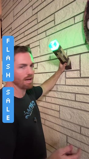 Finally… a torch you don’t have to punch a tree for! 🔥🟩 This Minecraft-style wall torch light hangs on your wall and pops right off to use as a handheld lamp. Switch between a bunch of fun colors to match your vibe—perfect for gaming rooms, movie nights, or late-night snack quests! #TorchLight #GameRoomVibes #ColorChangingLight #GeekRoomGoals #PixelStyle