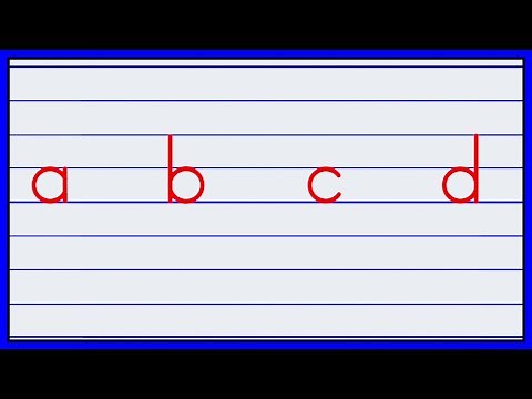apprendre à lire et à écrire les lettres de l'alphabet minuscule en écriture script