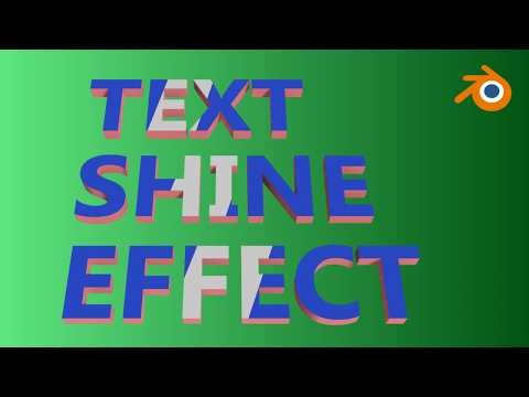 Light Sweep Text Effect in Blender 5 | Procedural Animation