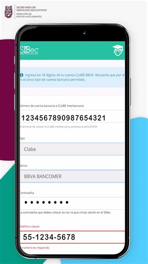  TUTORIAL PARA PONER LA CUENTA BANCARIA DE BBVA EN SIBEC Resumen:...