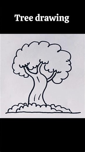 Tree drawing easy step by step #drawing #tree
