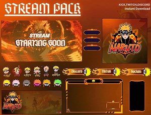 Ultimate Anime-themed Stream Pack | Animated Screens, Overlays, Emotes, and More | Complete Pack | Fictional Character Overlay. - Etsy