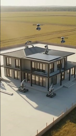 No Humans Needed! AI Machines Build a Modern House Automatically