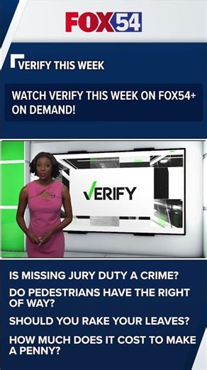 What did the FOX54 News team verify this week? Watch on demand on FOX54+.
