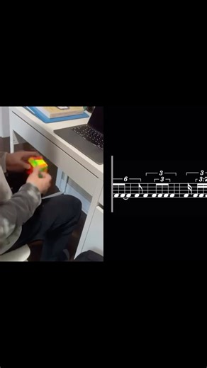 rubiks cube nested tuplets #polyrhythms #musicproducer #musictheory