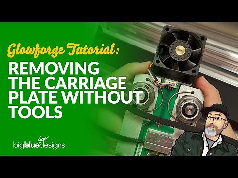 Glowforge Tutorial: Removing the Carriage Plate to Clean the Air Assist Without Using Tools