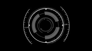 Futuristic HUD Head up display screen.
