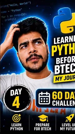 Learning Python Before BTech Gets Real on Day 4 #engineering #python #tutorial