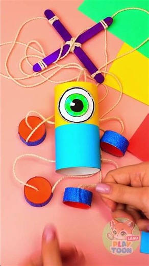 I Made A Minion! 💛 DIY Puppet! 🤩✨ #Minions #Fun