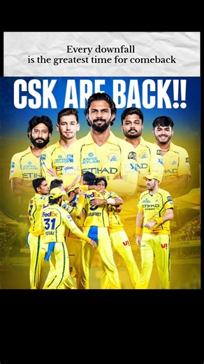csk back to back win 💛 ✨️